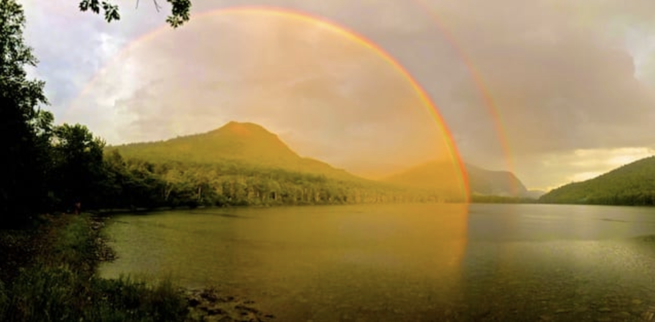 double rainbow, God's will to heal 