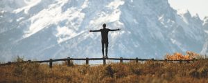 man in front of mountain, putting God first, putting God first in everything you do