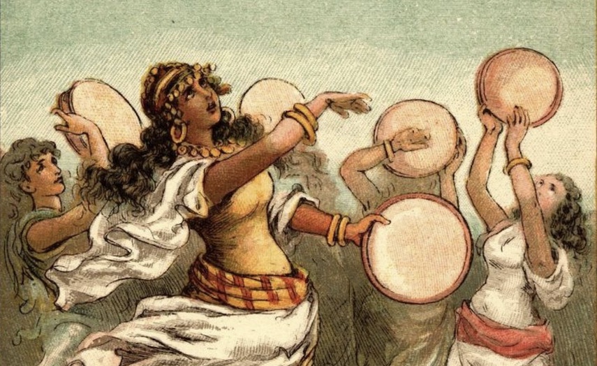 Miriam leading women in dance, women in leadership roles
