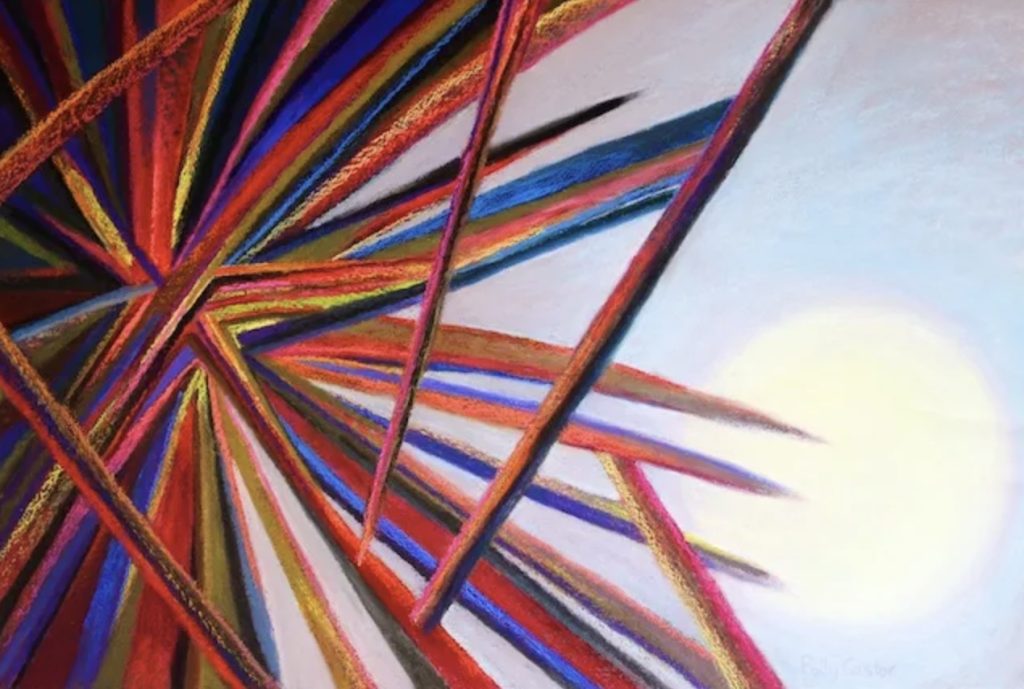 From violence to Hope painting by Polly Castor, cast out evil spirits, cast out demons
