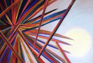 From violence to Hope painting by Polly Castor, cast out evil spirits, cast out demons