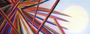From violence to Hope painting by Polly Castor, cast out evil spirits, cast out demons