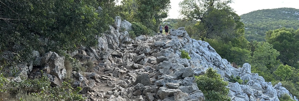 path to Cala Goloritzè in Sardinia, being persistent