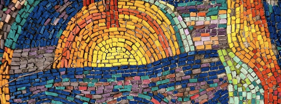 mosaic sunrise, let God