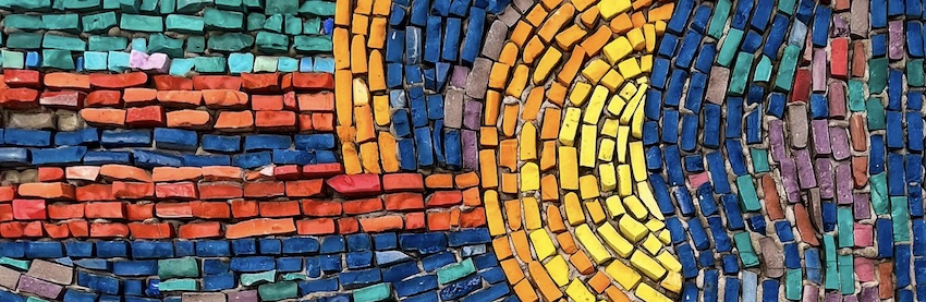 mosaic tiles of sun and sky, where does self worth come from