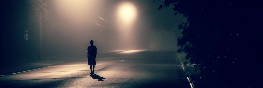 man on dark street, when no one understands you