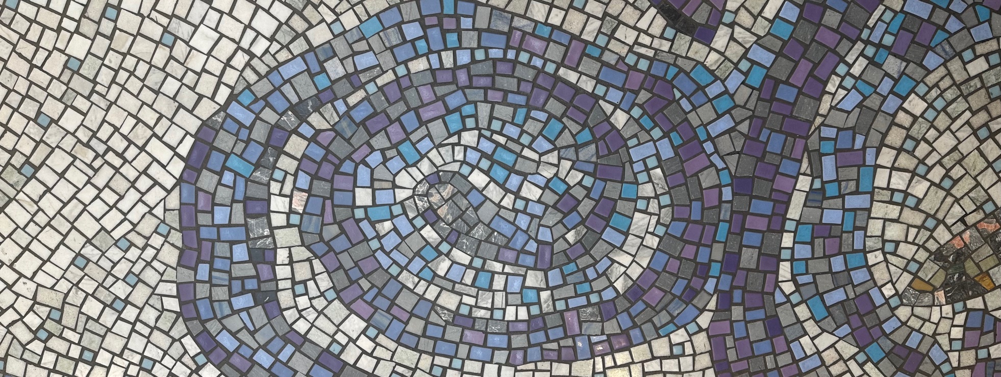 blue swirl mosaic, Christian unity