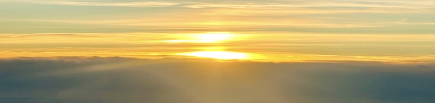 yellow sunrise, double portion of Elijah's spirit