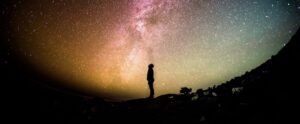 man looking at stars, effective prayer