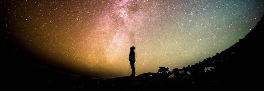 man under stars, great spiritual awakening, spiritual awakening