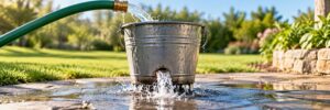 Leaking Bucket, bucket with a hole